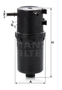 Kuro filtras MANN-FILTER WK 9016