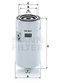 Kuro filtras MANN-FILTER WK 9041 x