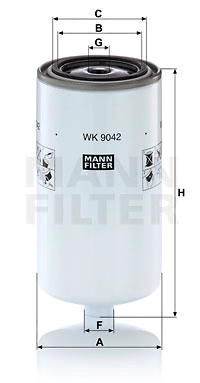 Kuro filtras MANN-FILTER WK 9042 x