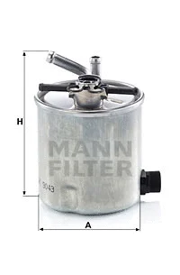 Kuro filtras MANN-FILTER WK 9043