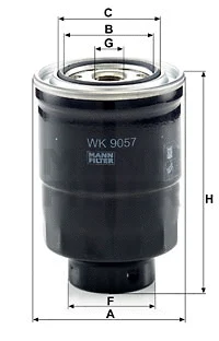 Kuro filtras MANN-FILTER WK 9057 z