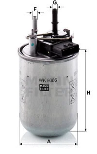 Kuro filtras MANN-FILTER WK 9066