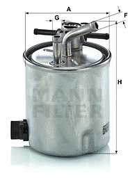 Kuro filtras MANN-FILTER WK 9067