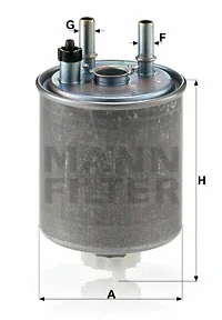 Kuro filtras MANN-FILTER WK 918/1