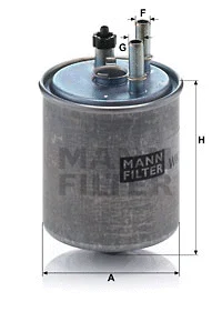 Kuro filtras MANN-FILTER WK 918/2 x