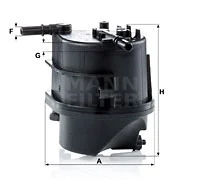 Kuro filtras MANN-FILTER WK 939