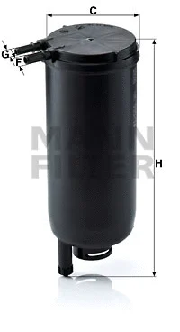 Kuro filtras MANN-FILTER WK 939/14 x