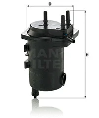 Kuro filtras MANN-FILTER WK 939/17 x