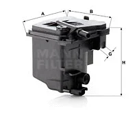 Kuro filtras MANN-FILTER WK 939/2 z