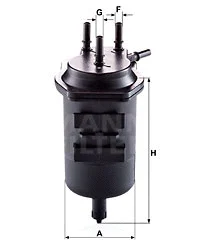 Kuro filtras MANN-FILTER WK 939/4