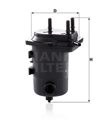 Kuro filtras MANN-FILTER WK 939/8 x