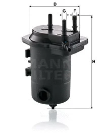Kuro filtras MANN-FILTER WK 939/9 x