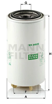 Kuro filtras MANN-FILTER WK 940/36 x