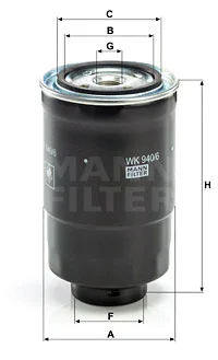 Kuro filtras MANN-FILTER WK 940/6 x