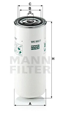 Kuro filtras MANN-FILTER WK 962/7