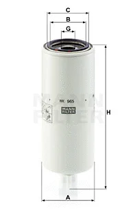 Kuro filtras MANN-FILTER WK 965 x