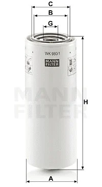 Kuro filtras MANN-FILTER WK 980/1