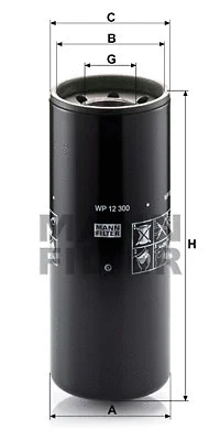 Alyvos filtras MANN-FILTER WP 12 300