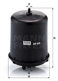Alyvos filtras MANN-FILTER ZR 905 z