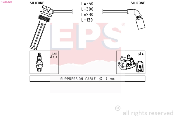 Uždegimo laidų komplektas EPS 1.499.249