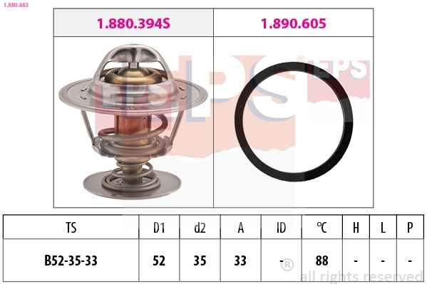Termostatas EPS 1.880.483