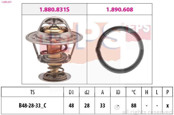 Termostatas EPS 1.880.831