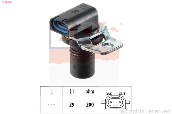 Automotinės transmisijos RPM daviklis EPS 1.953.104