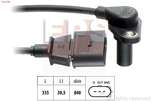 Automotinės transmisijos RPM daviklis EPS 1.953.220