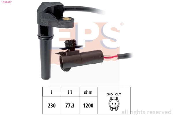 Automotinės transmisijos RPM daviklis EPS 1.953.617