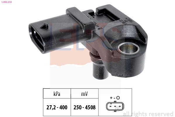Aukščio adaptacijos oro slėgio jutiklis EPS 1.993.210