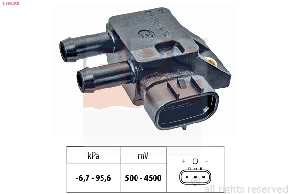 Išmetimo slėgio jutiklis EPS 1.993.308