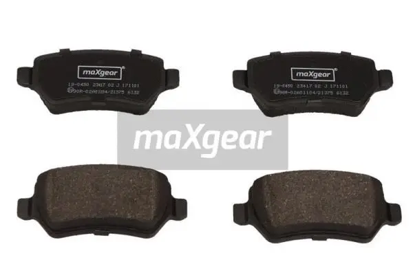 Diskinių stabdžių trinkelių rinkinys MAXGEAR 19-0450