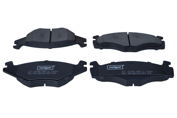 Diskinių stabdžių trinkelių rinkinys MAXGEAR 19-0582