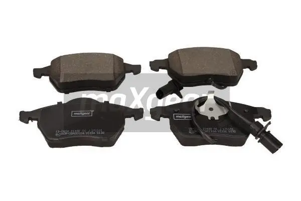 Diskinių stabdžių trinkelių rinkinys MAXGEAR 19-0652