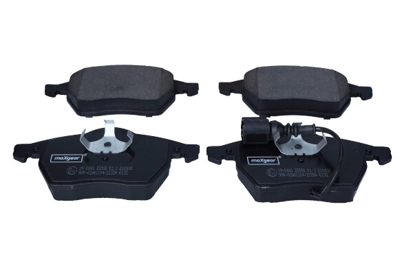 Diskinių stabdžių trinkelių rinkinys MAXGEAR 19-0661