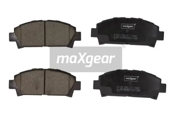 Diskinių stabdžių trinkelių rinkinys MAXGEAR 19-1151