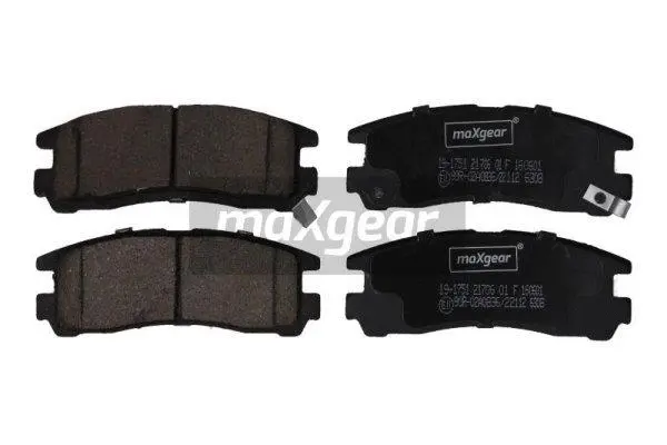 Diskinių stabdžių trinkelių rinkinys MAXGEAR 19-1751
