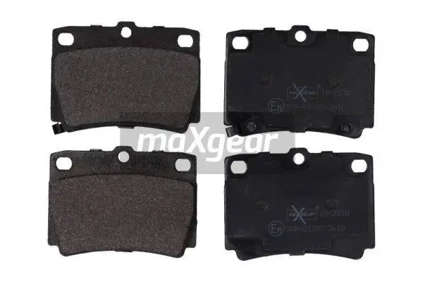 Diskinių stabdžių trinkelių rinkinys MAXGEAR 19-2170