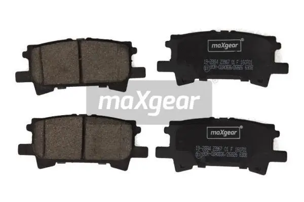 Diskinių stabdžių trinkelių rinkinys MAXGEAR 19-2884