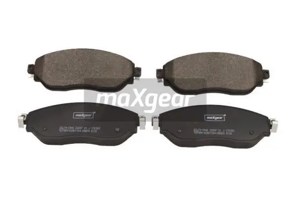 Diskinių stabdžių trinkelių rinkinys MAXGEAR 19-2944