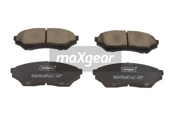 Diskinių stabdžių trinkelių rinkinys MAXGEAR 19-2956