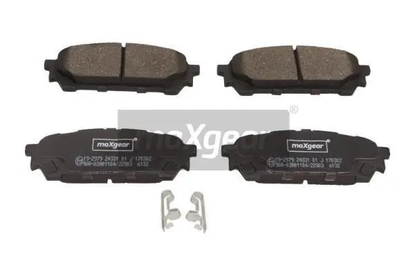 Diskinių stabdžių trinkelių rinkinys MAXGEAR 19-2979