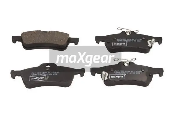 Diskinių stabdžių trinkelių rinkinys MAXGEAR 19-3015