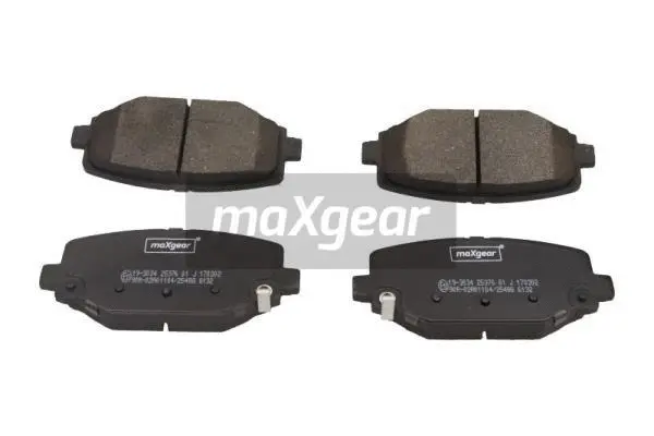 Diskinių stabdžių trinkelių rinkinys MAXGEAR 19-3034