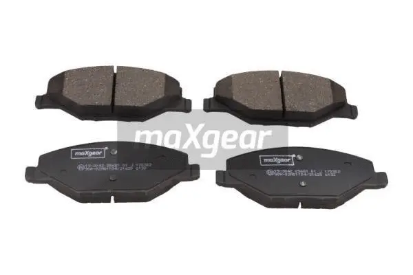 Diskinių stabdžių trinkelių rinkinys MAXGEAR 19-3042