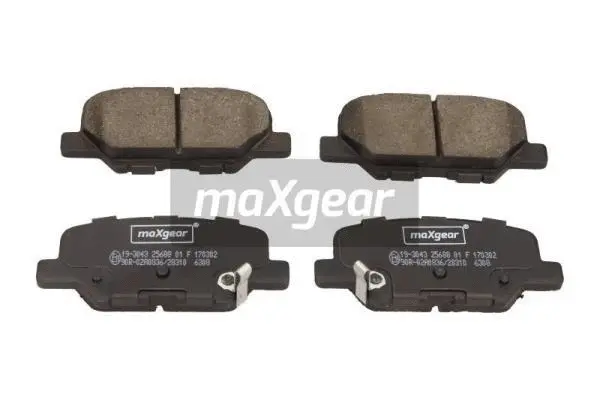 Diskinių stabdžių trinkelių rinkinys MAXGEAR 19-3043