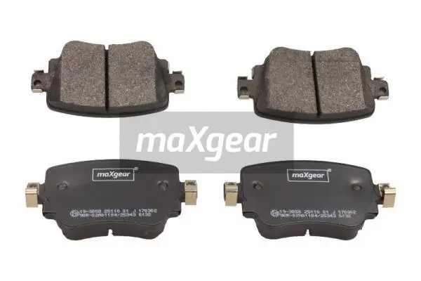 Diskinių stabdžių trinkelių rinkinys MAXGEAR 19-3058