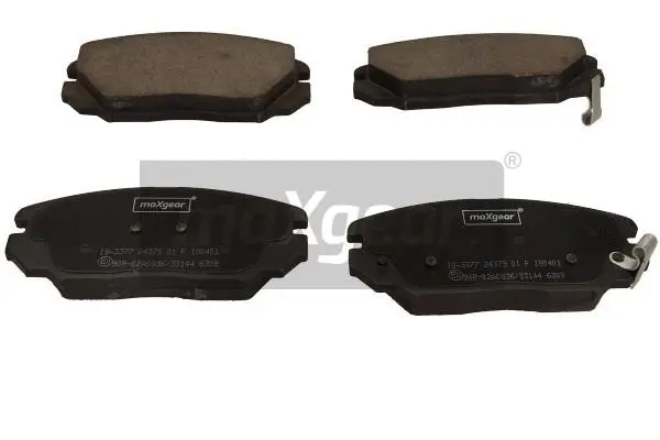 Diskinių stabdžių trinkelių rinkinys MAXGEAR 19-3377