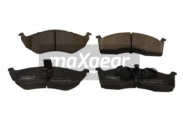 Diskinių stabdžių trinkelių rinkinys MAXGEAR 19-3391