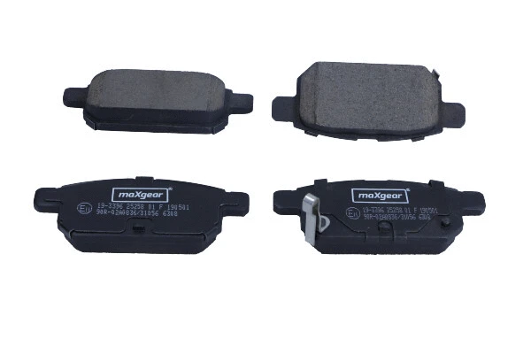 Diskinių stabdžių trinkelių rinkinys MAXGEAR 19-3396